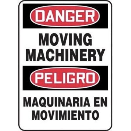 Accuform BILINGUAL OSHA DANGER SAFETY SIGN SBMEQM030XP SBMEQM030XP